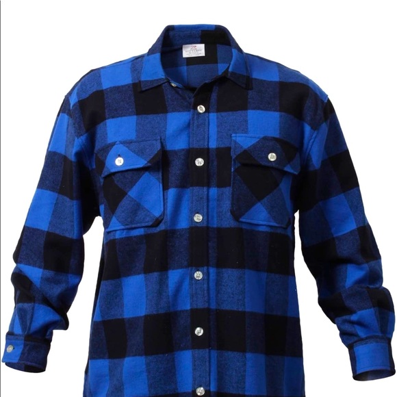 Other - Extra heavy brawny flannel blue and black